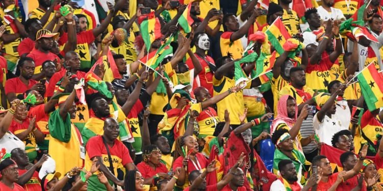 Ghanaian supporters in Ivory Coast